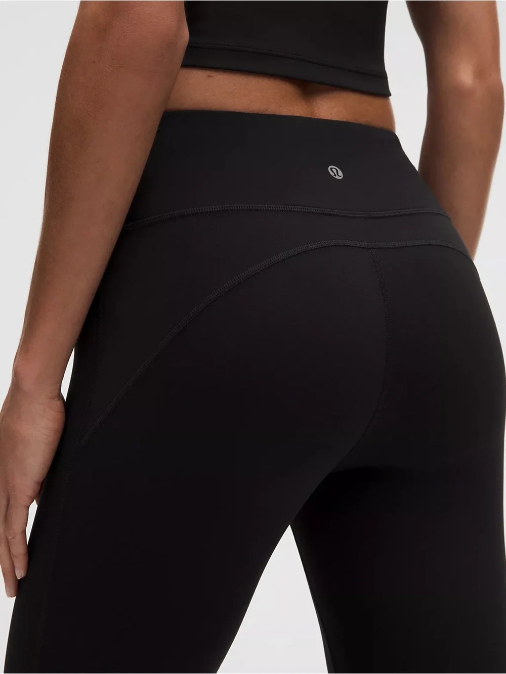 Lululemon Groove Pant Flare Super High-Rise size 12 black wide leg bottom 32.5” - Picture 3 of 9